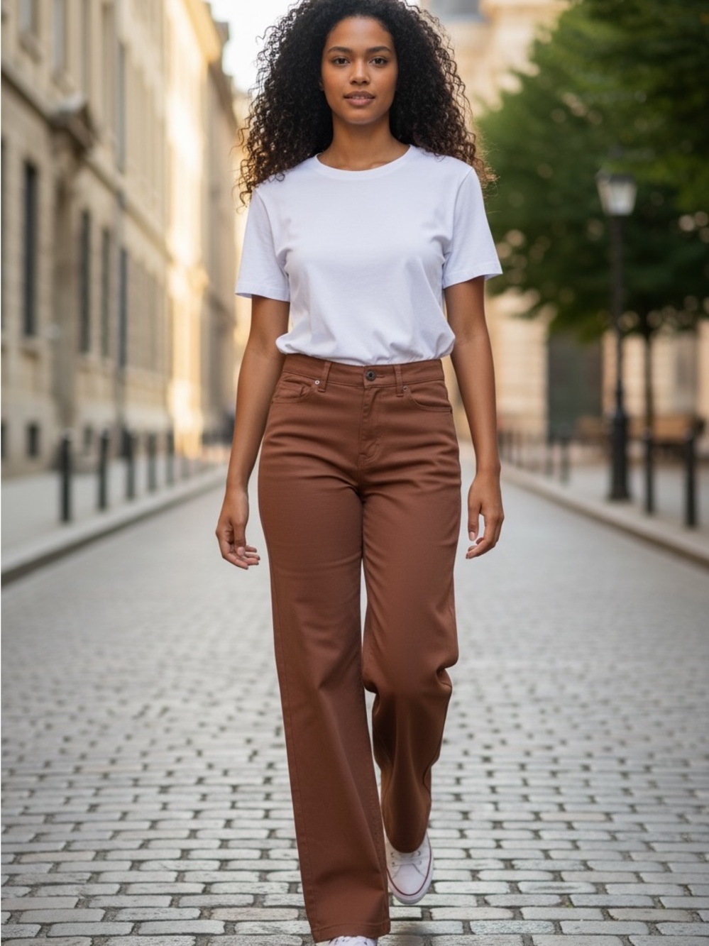 Lululemon Women's City Sleek 5 Pocket High-Rise Wide-Leg Pant In Brown Sz.27